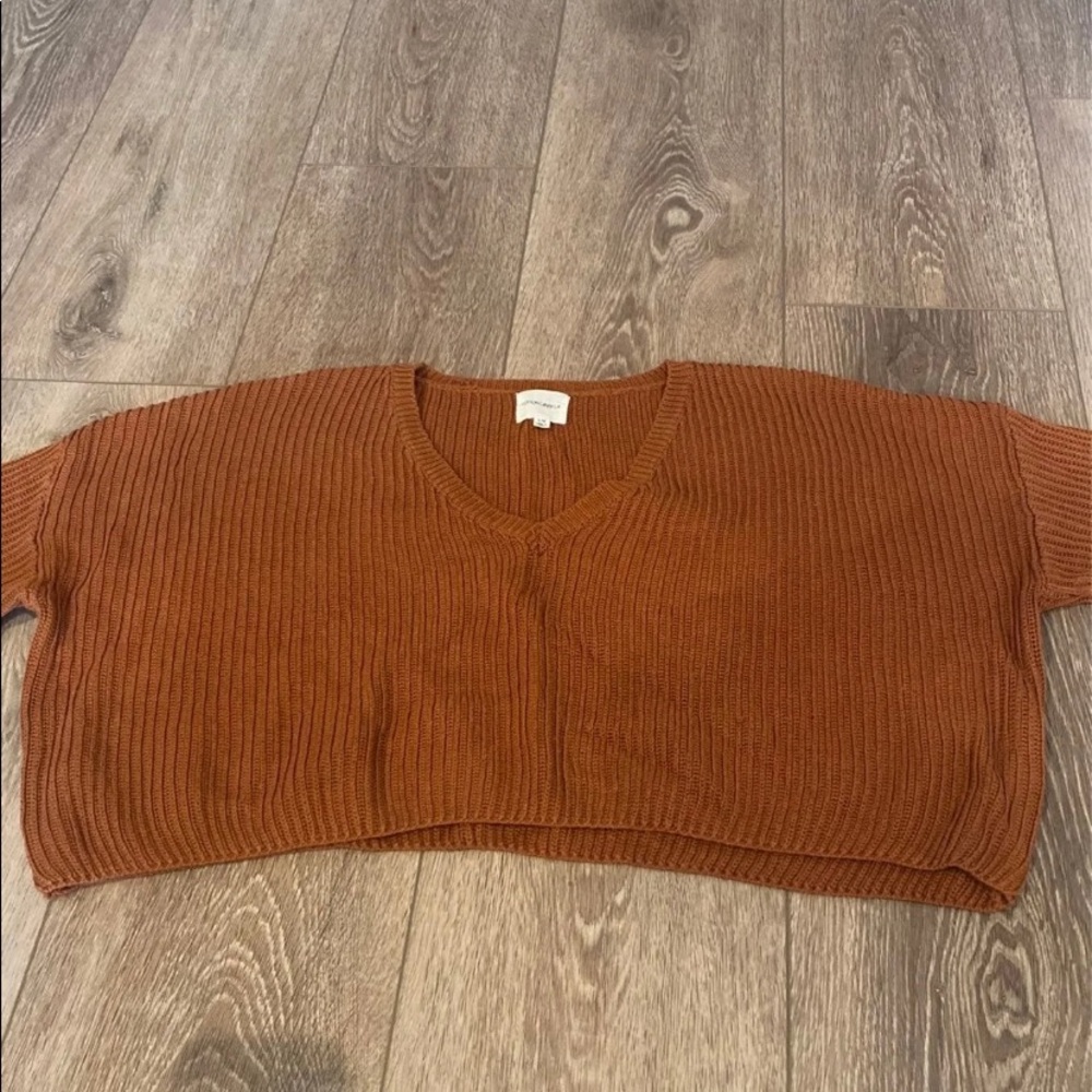 cropped rust sweater from Cotton Candy LA